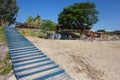 Ethnik beach bar in Sitonia, Greece Royalty Free Stock Photo