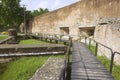 View to the exterior wall of the Ozama fortress in Santo Domingo, Dominican Republic. Royalty Free Stock Photo