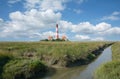 Famous Westerhever Lighthouse,North Frisia,Germany Royalty Free Stock Photo