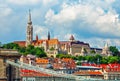 View to fishermans bastion in budapest city Royalty Free Stock Photo