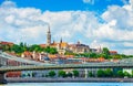 View to fishermans bastion in Budapest city Royalty Free Stock Photo