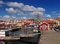 View To Fjallbacka Harbour And The Church In The Background