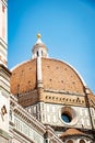 View to the Florence Cathedral Santa Maria del Fiore in Tuscany Royalty Free Stock Photo