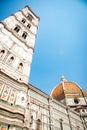 View to the Florence Cathedral Santa Maria del Fiore in Tuscany Royalty Free Stock Photo