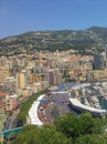 view to the formula 1 race in monaco