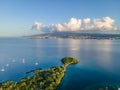 View to Fort-de-France from la Pointe du Bout, Les Trois-Ilets, Martinique Royalty Free Stock Photo