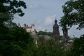 View to the fortress Marienberg in the german city called Wuerzburg Royalty Free Stock Photo