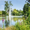 View to the fountain in Sindelfingen Germany Royalty Free Stock Photo