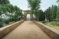 View to the garden at the villa in Ravello. Italy. Royalty Free Stock Photo