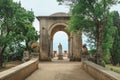 View to the garden at the villa in Ravello. Italy.