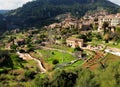 View To The Gardens And Terraces Of The Picturesque Historic Village Of Valldemossa On Balearic Island Mallorca