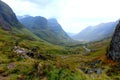 View to the Glencoe valley, Scotland Royalty Free Stock Photo