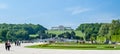 View to the Gloriette. The Schonbrunn Palace, gardens Royalty Free Stock Photo