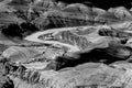 view to Grand Canyon in late afternoon light to river colorado Royalty Free Stock Photo