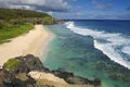 View to the Gris-Gris sandy beach, Mauritius. Royalty Free Stock Photo