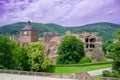 View  to the Heidelberg Castle _Heidelberg, Baden Wuerttemberg, Germany Royalty Free Stock Photo