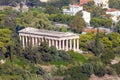 View to Hephaestus Temple from Acropolis, Athens, Greece Royalty Free Stock Photo