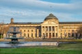 view to historic Kurhaus and casino in Wiesbaden, Germany Royalty Free Stock Photo