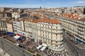 View to the historic promenade at the old port of Marseilles