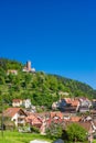 View to the historical castle in Bad Liebenzell