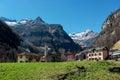 View to the historical Village of Sonogno in Ticino