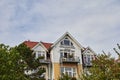 View to a hotel in the small Baltic Sea town of Bansin in Germany