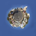 view to hotels and casinos at the Strip in daytime with neon advertising in tiny world style