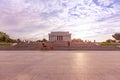 View to iconic Lincoln Memorial Reflecting Pool