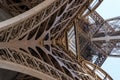 View to the inside of Eiffel Tower