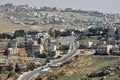 View to Karak City from the Al-Karak Castle, Jordan Royalty Free Stock Photo