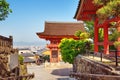 View to Kiyomizu-dera Temple complex in Kyoto, Japan Royalty Free Stock Photo