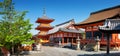 View to Kiyomizu-dera Temple complex with Pagoda in Kyoto, Japan Royalty Free Stock Photo