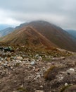 View to Klin hill from Koncista hill summit in autumn Western Tatras mountains Royalty Free Stock Photo