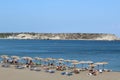 View to Kolymbia beach Rhodes island Greece Royalty Free Stock Photo