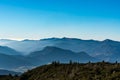 View to Krivanska Mala Fatra from Velky Choc hill in Chocske vrchy mountains in Slovakia Royalty Free Stock Photo