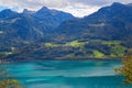 View  to Lake Walensee, Switzerland Royalty Free Stock Photo