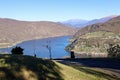 The View to the Lake Lugano and the surrounding Mountains from Serpiano, Ticino, Switzerland