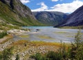 View To Lake Nigardsbrevatnet At The Glacier Nigardsbreen In Jostedalsbreen National Park Royalty Free Stock Photo