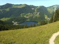 View to lake Spitzingsee in Bavaria, Germay