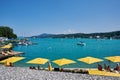 view to lake Woerther in Velden, Austria