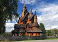 View To The Largest Stave Church Of Norway In Heddal