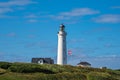 View to the lighthouse Hirtshals Fyr in Denmark