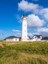 View to the lighthouse Hirtshals Fyr in Denmark