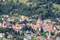 View to the little village of Floh-Seligenthal in Thuringia Royalty Free Stock Photo