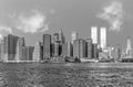 View to Lower mahattan and World Trade Center in New York Royalty Free Stock Photo