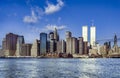 View to Lower mahattan and  World Trade Center  in New York Royalty Free Stock Photo