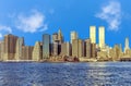 View to Lower mahattan and  World Trade Center  in New York Royalty Free Stock Photo