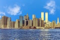 view to Lower mahattan and World Trade Center in New York Royalty Free Stock Photo