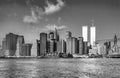 view to Lower mahattan and World Trade Center in New York Royalty Free Stock Photo