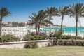 View to Luxury Egyptian Beach Royalty Free Stock Photo